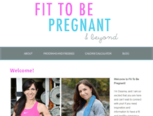 Tablet Screenshot of fittobepregnant.com